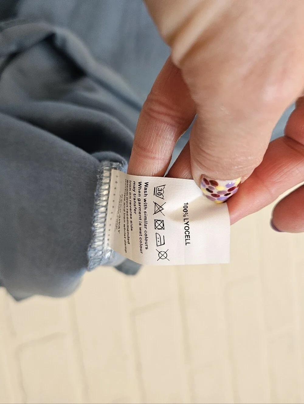 Tiered Chambray Skirt